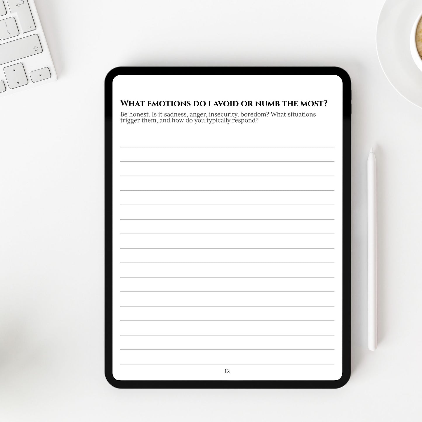 Mental Reps | A Journaling Guide for Men | 25 Prompts for Mental Strength & Self-Awareness (Digital Download eBook)