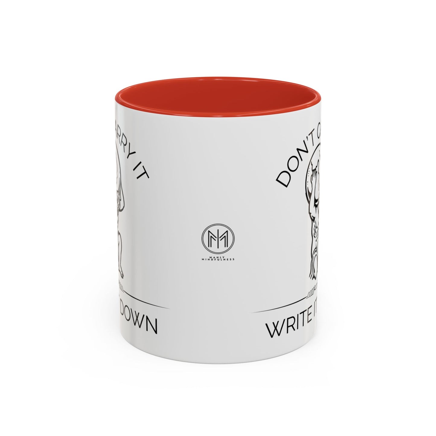 “Don’t Carry It, Write It Down” - Stoic Atlas Mug for Men Who Journal